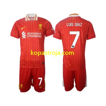 Billiga Fotbollströjor Liverpool Luis Diaz 7 Barn Hemma tröja 2024/25 Kortärmad
